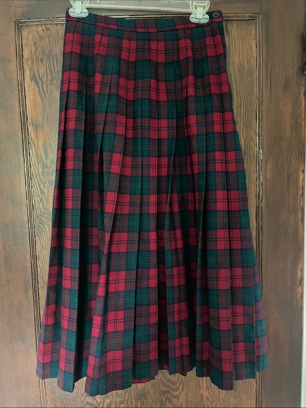 Pendelton Pleated Wool Skirt Lindsay Tartan